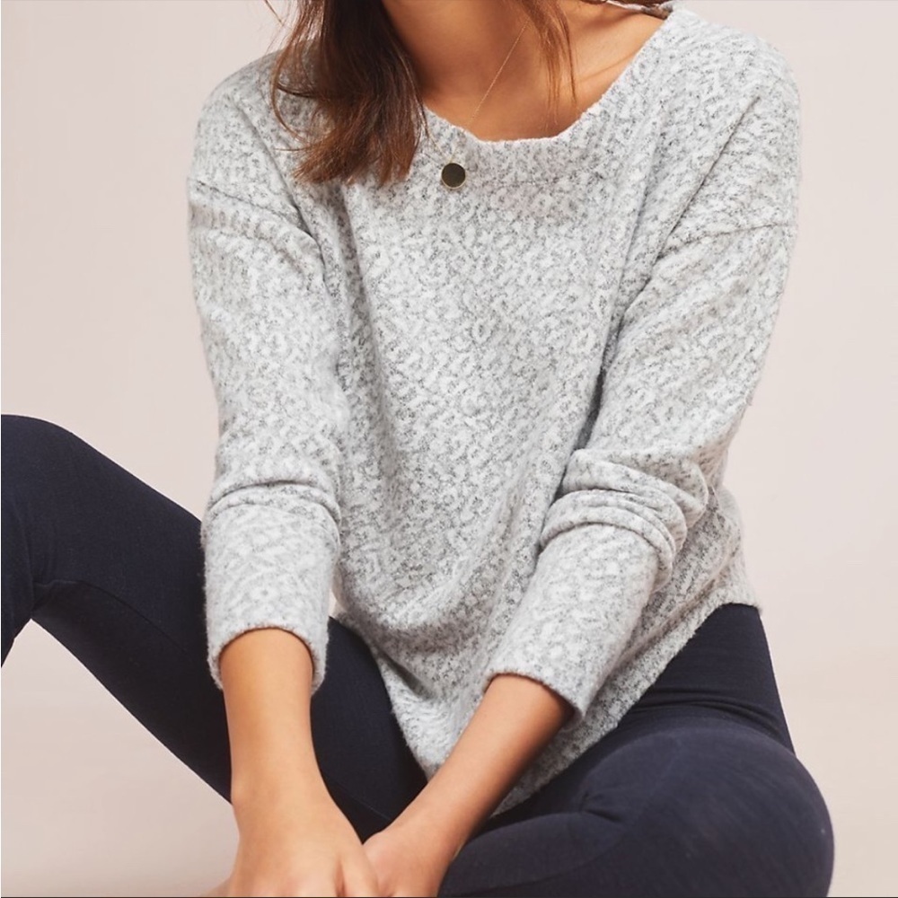 Anthropologie Saturday Sunday Andro Leopard Pullover, Size S